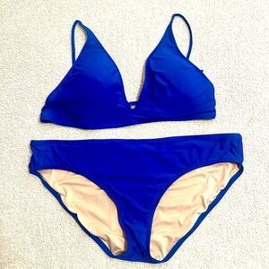 J. Crew Royal Blue Bikini Set Size XXL